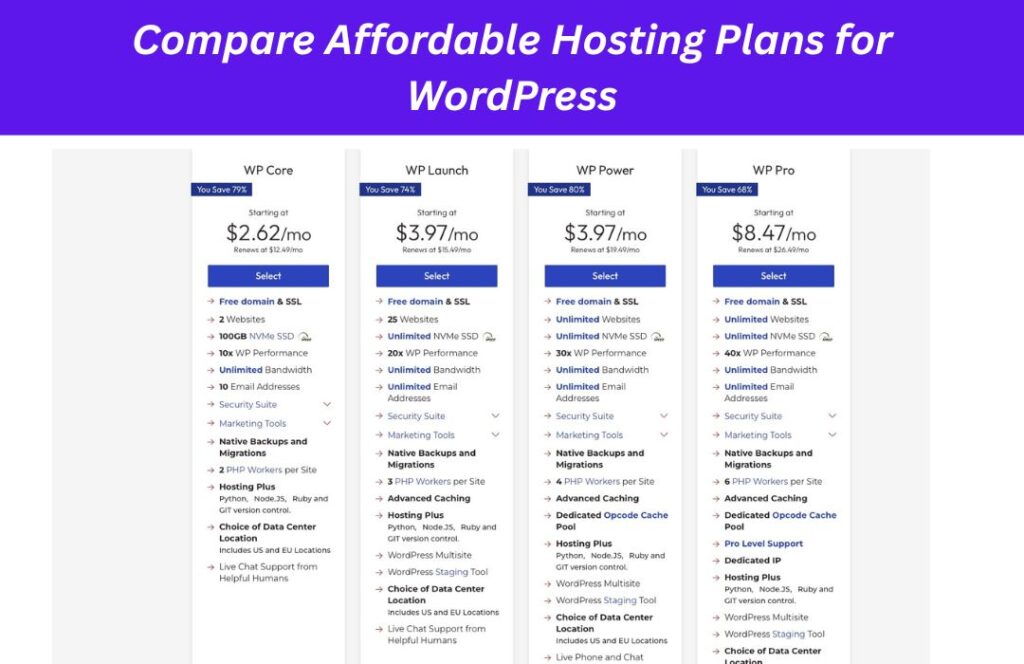Choose Right Hosting Plan