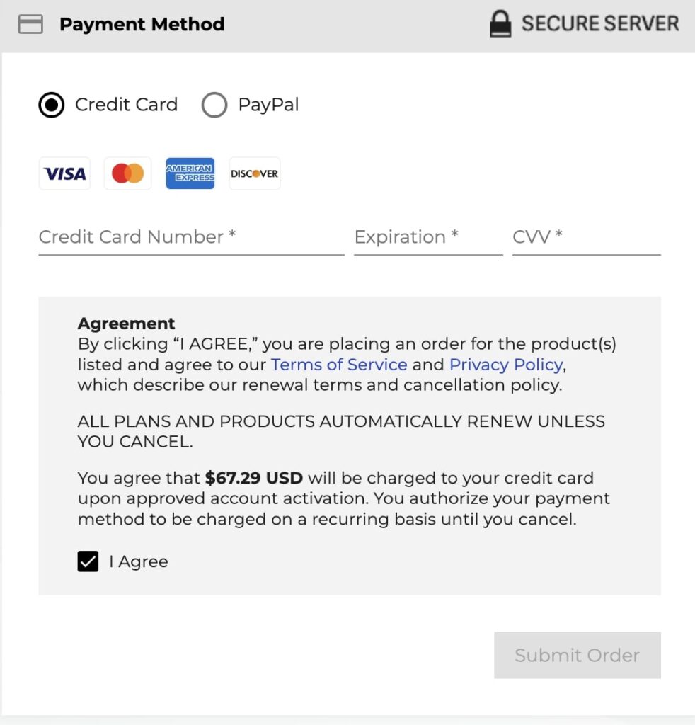 Inmotion Hosting Payment