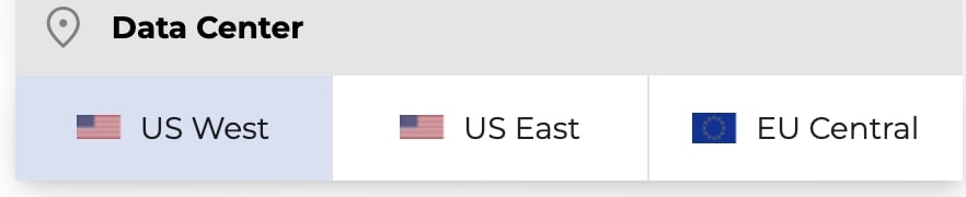 Select the server closest to your audience